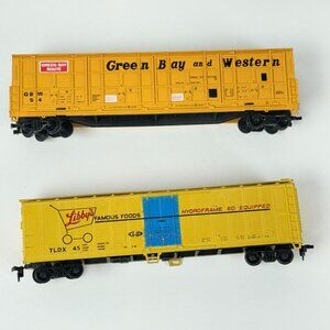 HO Scale Green Bay & Western & Libbys HO Scale Yellow Freight Cars Collectibles
